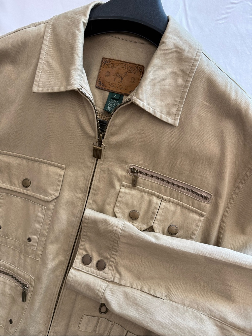 Lauren Ralph Lauren Khaki Utility Field Jacket